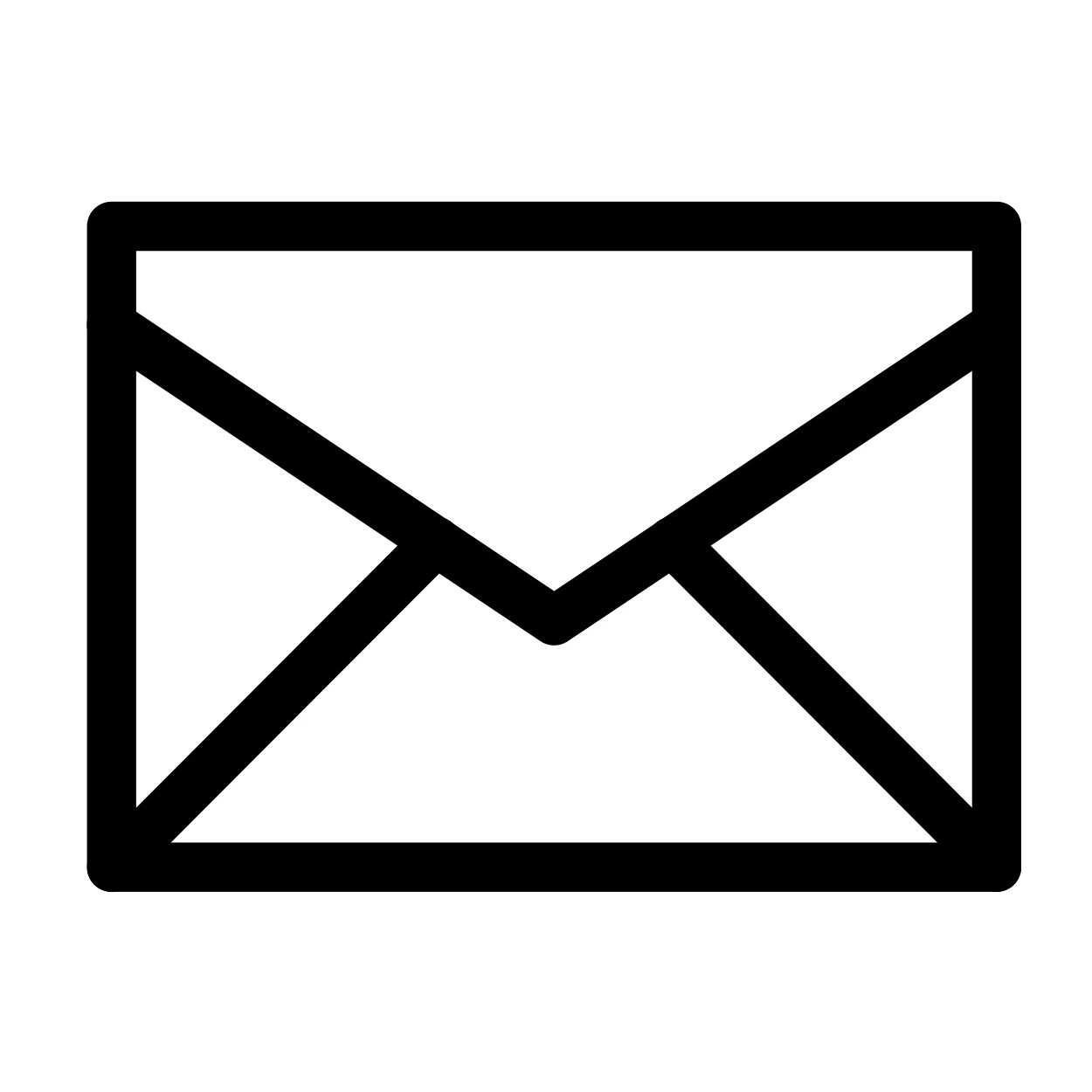 E-Mail Symbol Umschlag für Bewerbungen