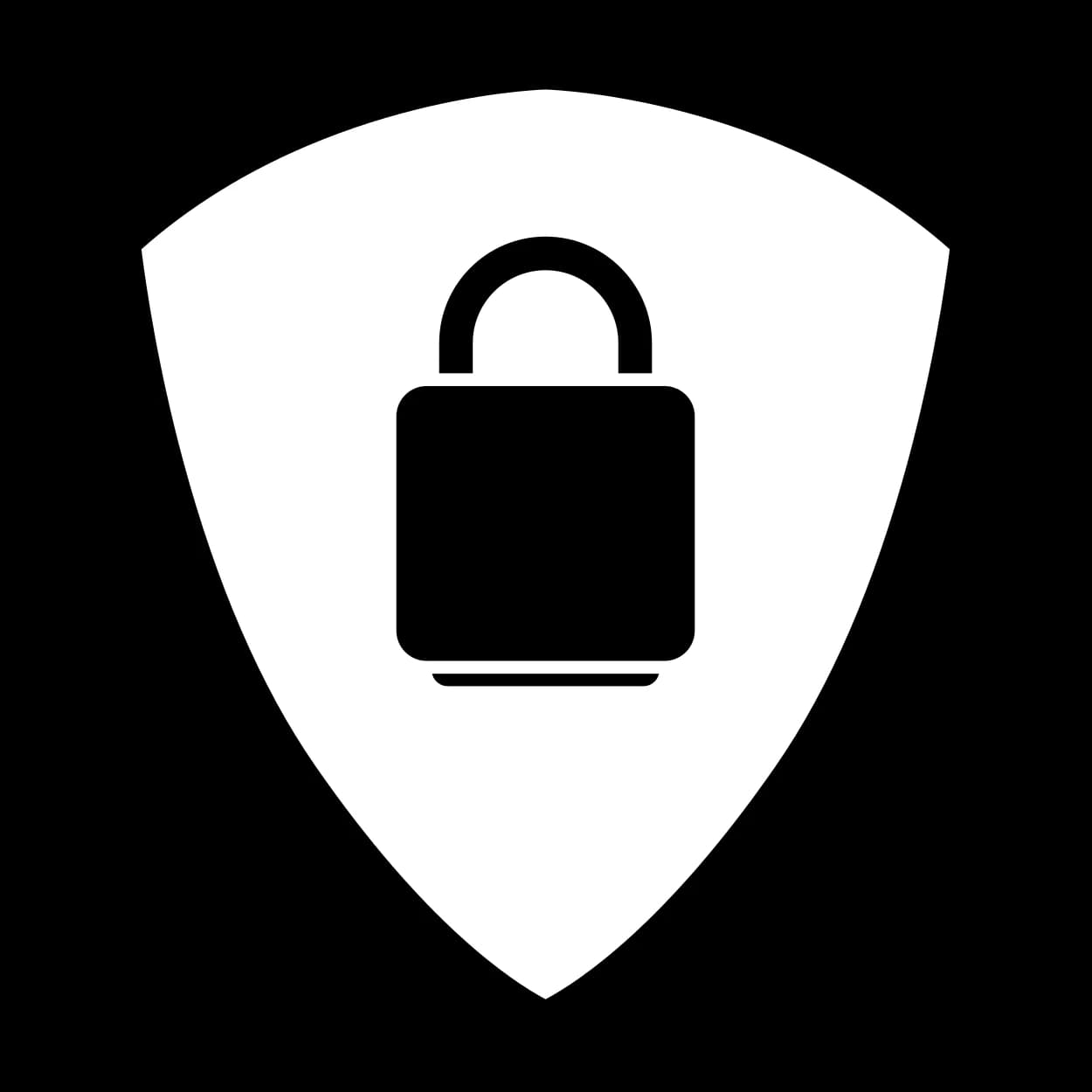 Sicherheitsschild mit Vorhängeschloss-Symbol, Datenschutz und Sicherheit im Internet symbolisierend