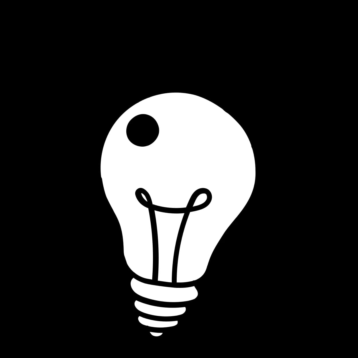 Leuchtende Glühbirne symbolisiert Ideen und Erkenntnisse für die ersten 100 Tage im neuen Job