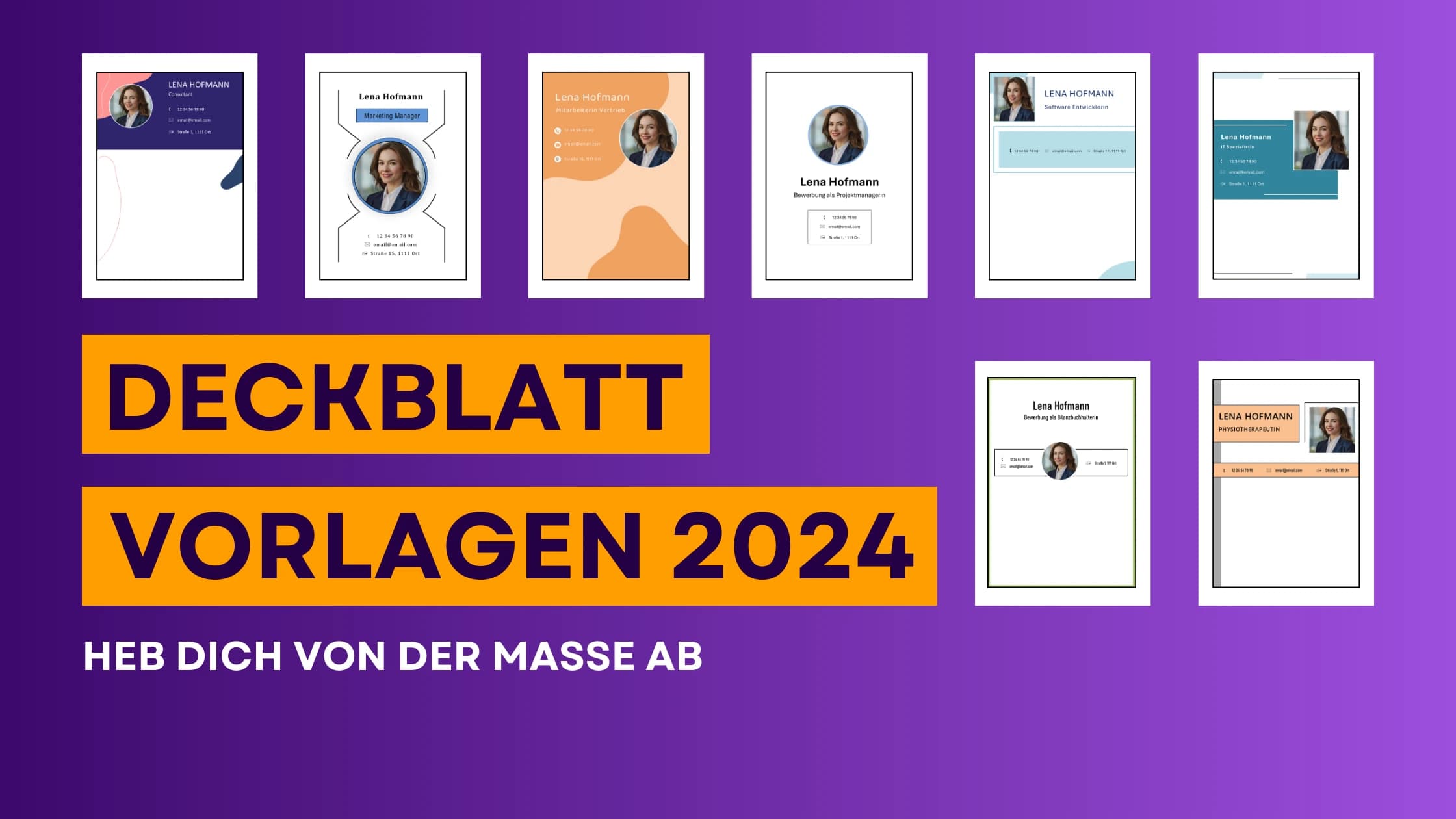 Deckblatt Bewerbung 2025: 8 kostenlose Vorlagen für deinen perfekten ersten Eindruck