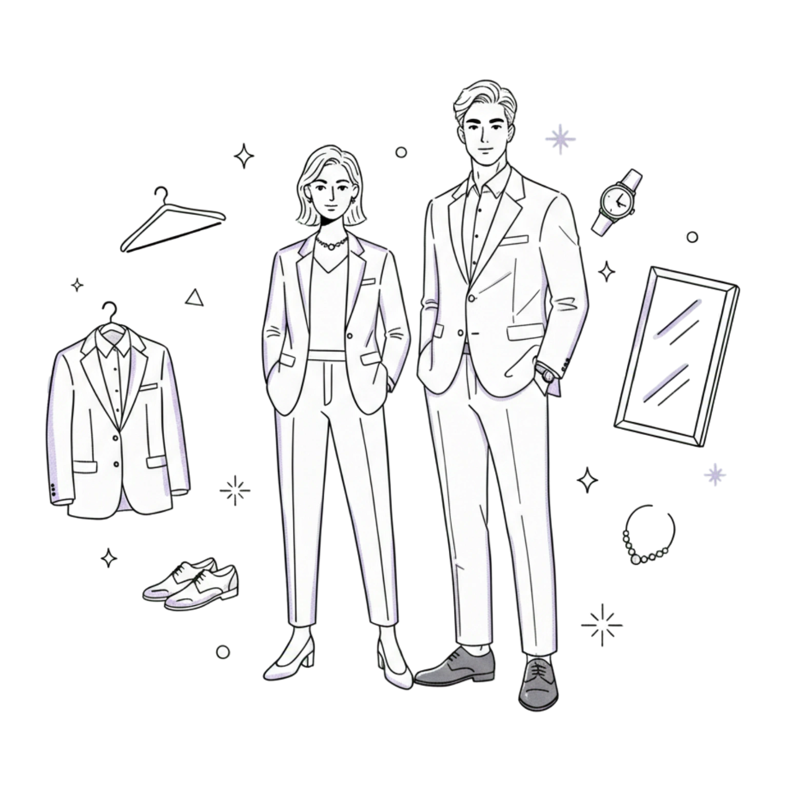 Bewerbungsgespräch Outfit Beispiele für Damen und Herren