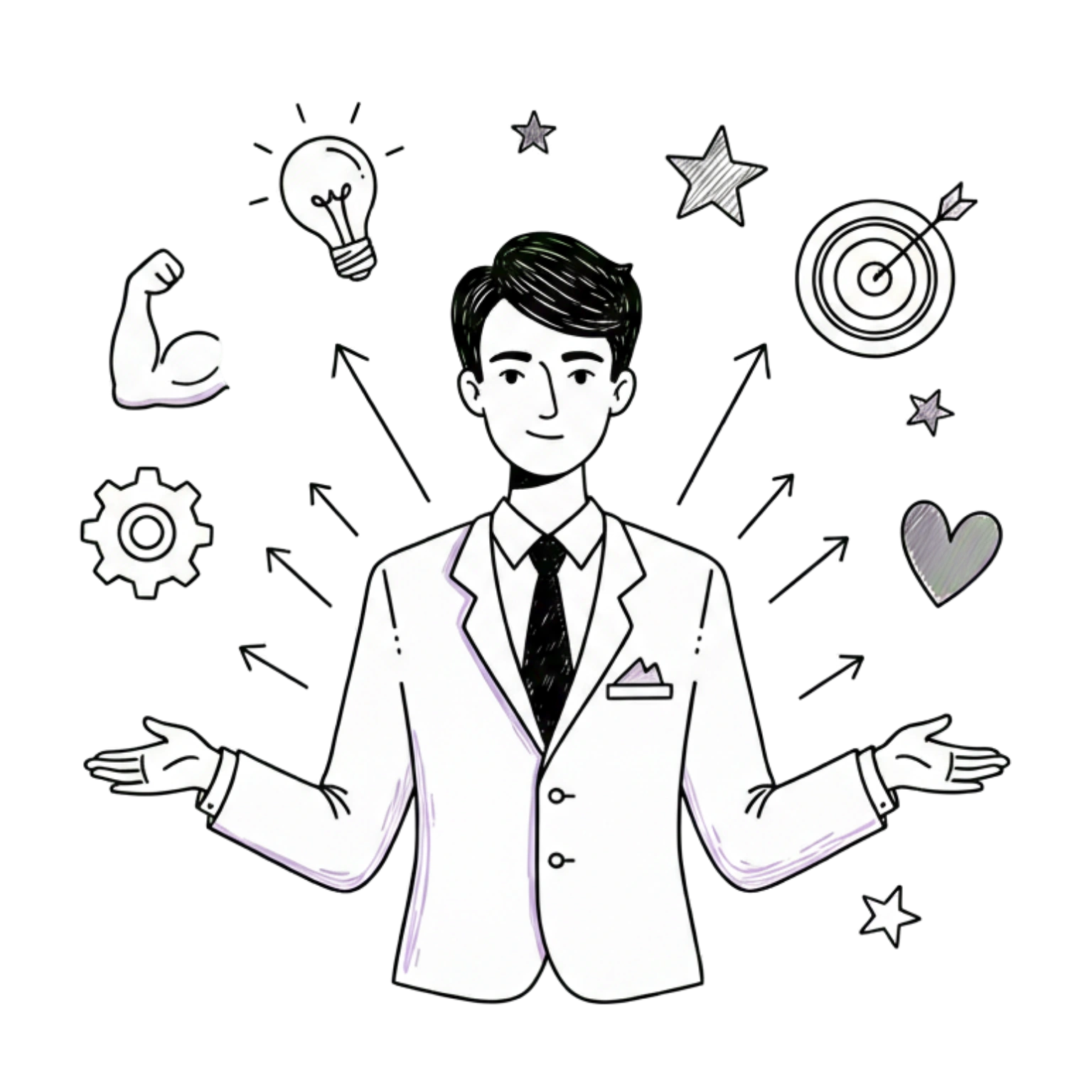 Bewerberin präsentiert selbstbewusst ihre Stärken im Vorstellungsgespräch