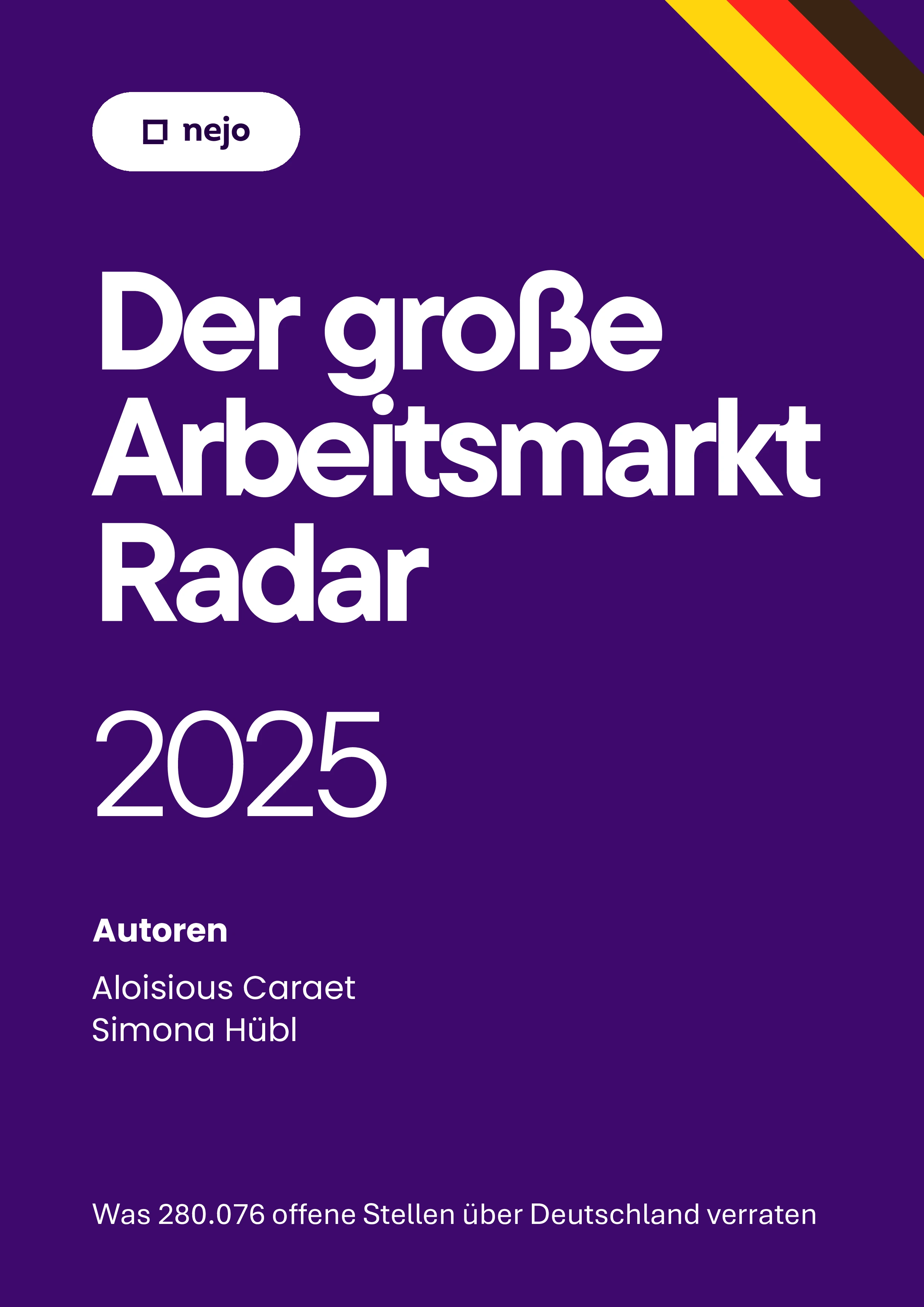 Cover Bild des Arbeitsmarkt Radar 2025